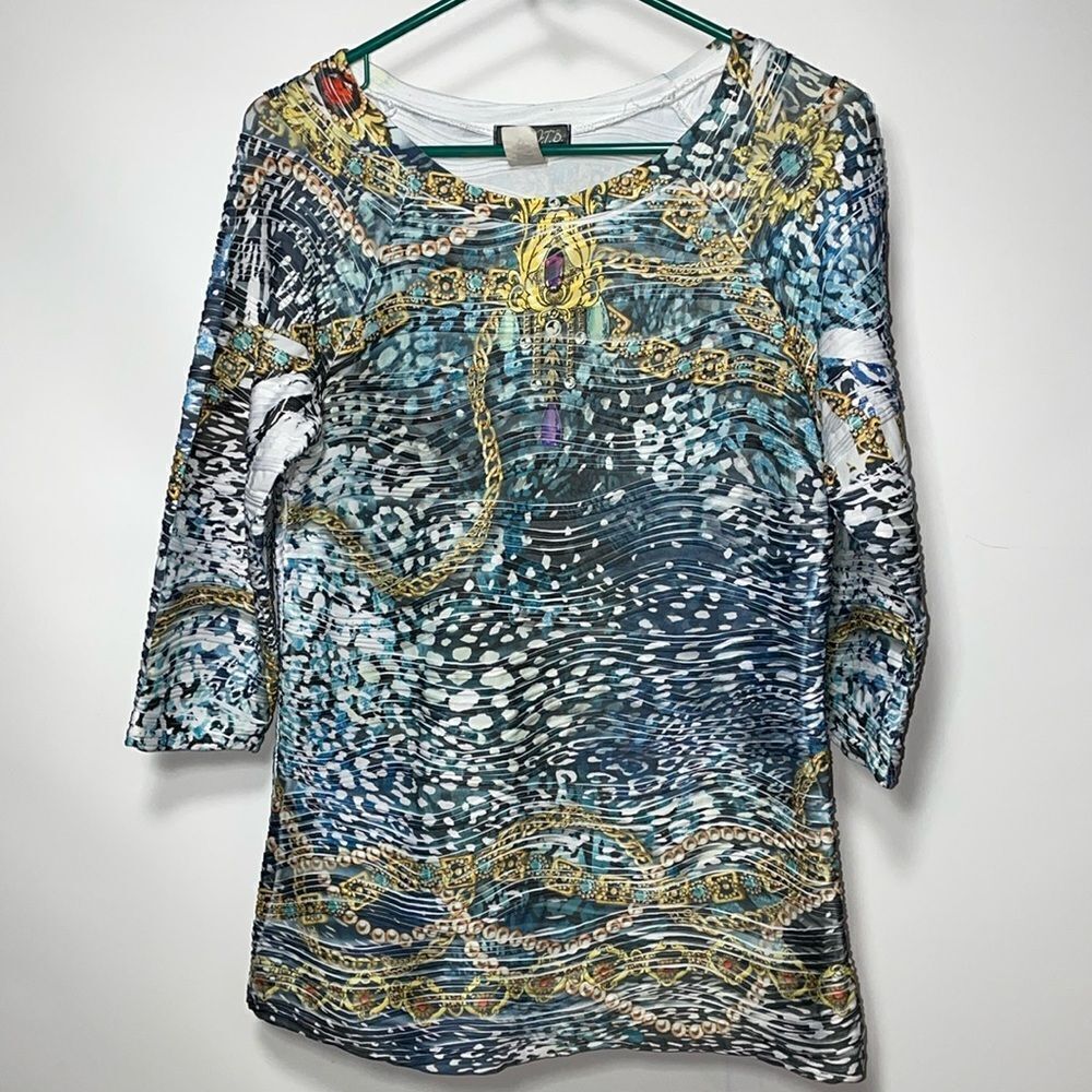 GTB quarter sleeve blouse